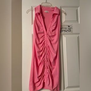 Pink sleeveless dress